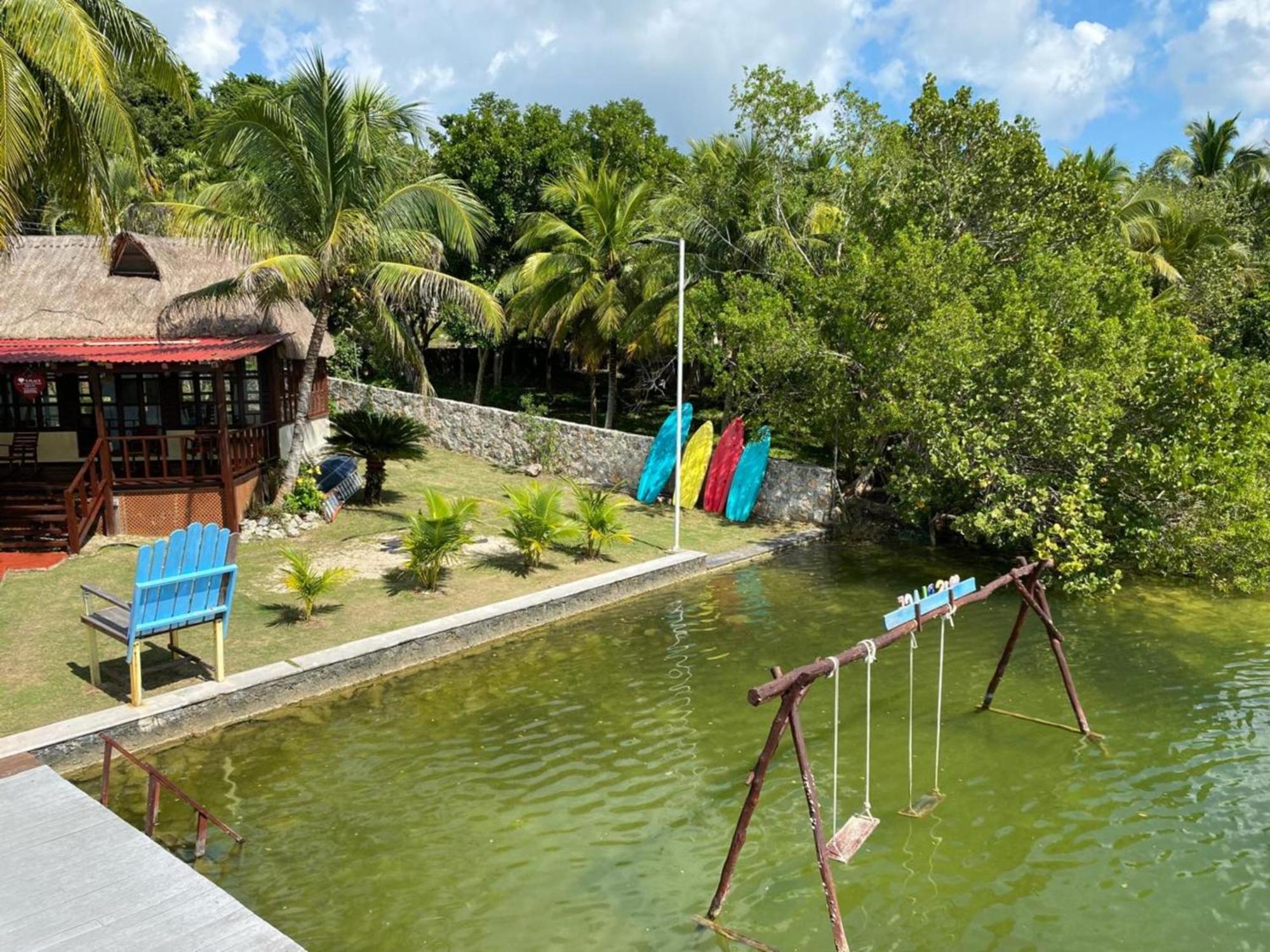 Coras Place Bacalar Lagoon Front Exterior photo