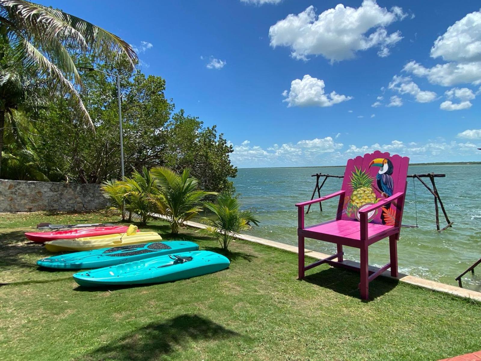 Coras Place Bacalar Lagoon Front Exterior photo